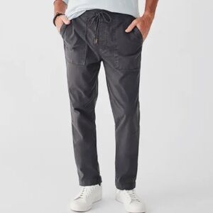 Faherty Mens Traveler Pants Washed Black‎ Size Large